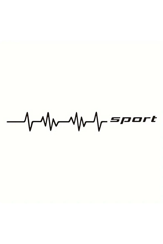 Car Hood Sticker Black Sport