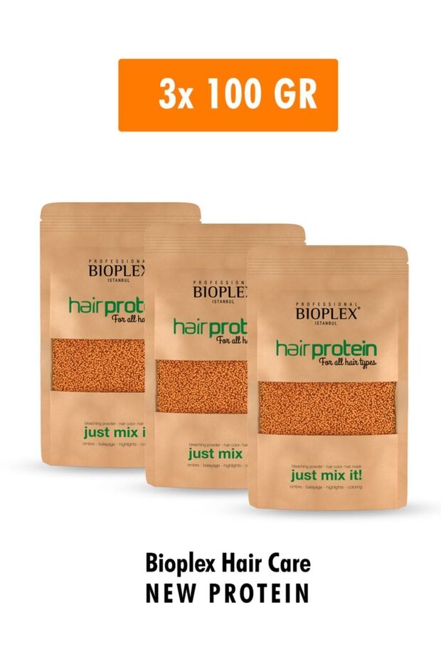 Hair Care Protein - Special Product Against Weakness in Hair Lightening and Dyeing Processes 3x100 Gr - 3 Packs