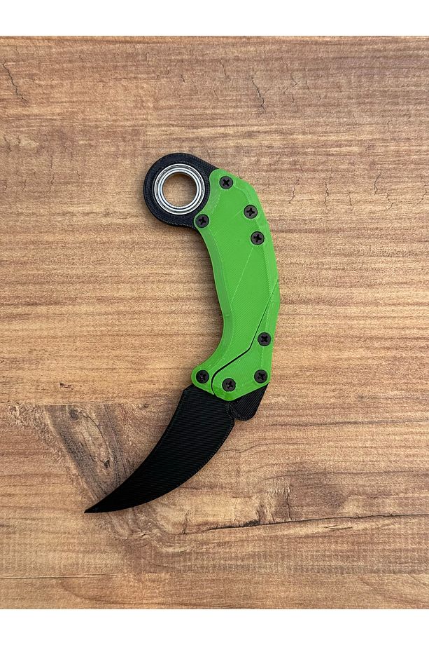 Gravity Karambit Rulmanlı, Plastik - Siyah Yeşil (Rulmanlı) - 2
