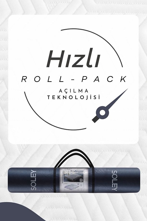 | Blue Night | Sert / Yumuşak Çift Kullanım Özellikli Ergonomik Hybrid Yatak - 8