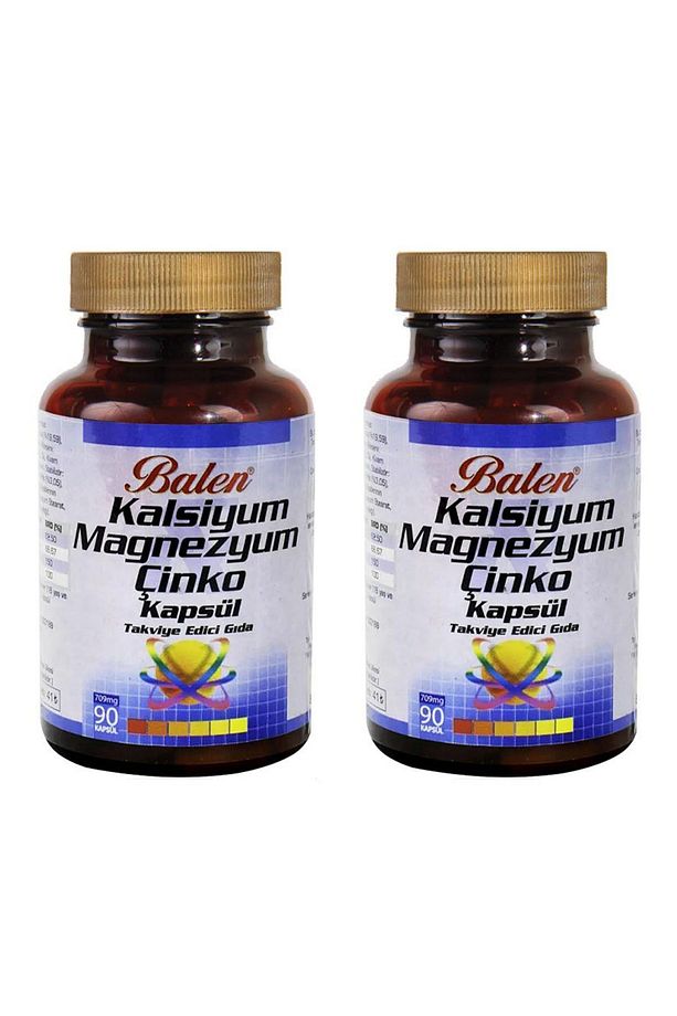 Kalsiyum Magnezyum Çinko 709 Mg 90 Kapsül X 2 Adet - 1