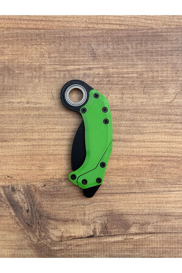 Gravity Karambit Rulmanlı, Plastik - Siyah Yeşil (Rulmanlı) - 5