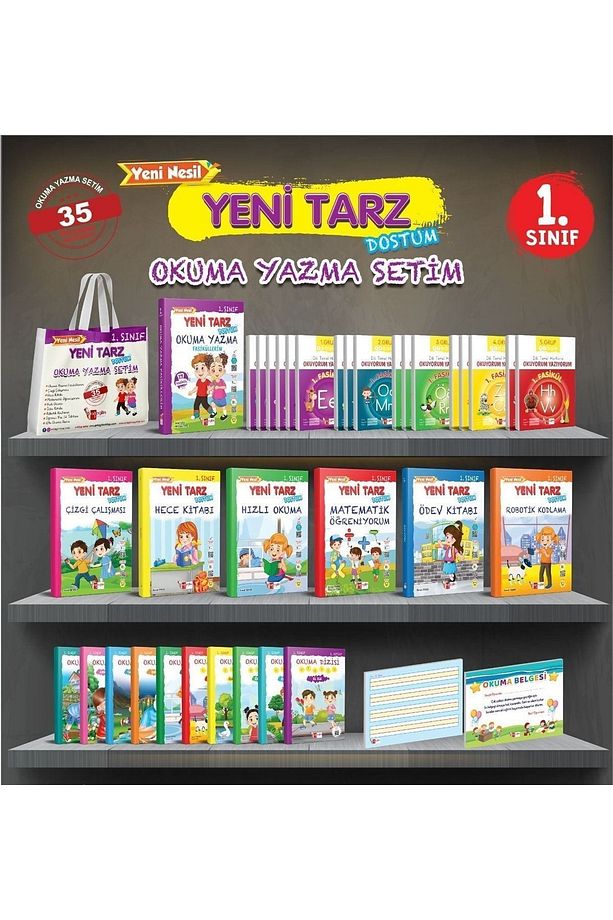 Yayınları Yeni Tarz Dostum (2023 BASKIDIR)1. Sınıf Elakin Ses Gruplarına Göre Okuma Yazma - 1
