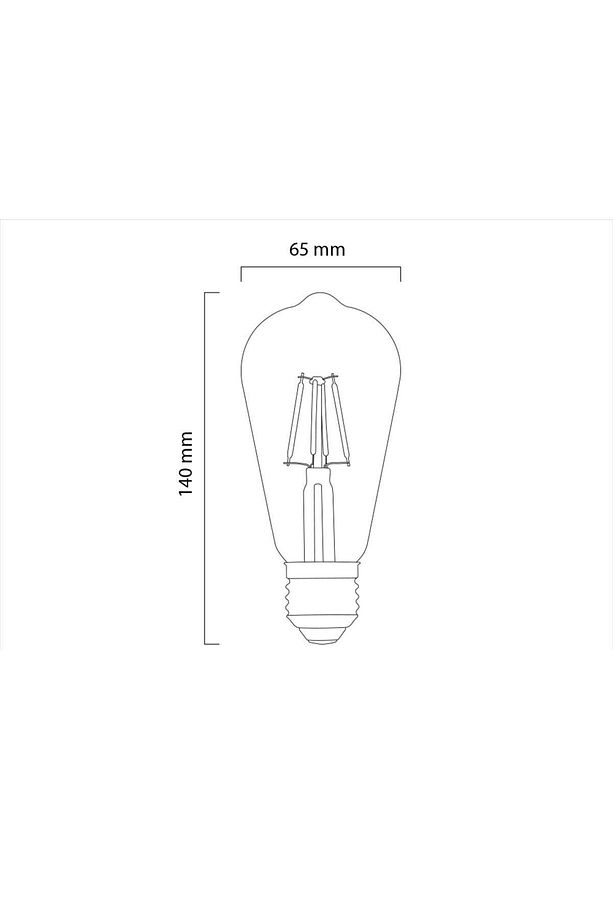 Grafen St64 6w Rustik Dekoratif Led Ampul 5'li Paket - 5