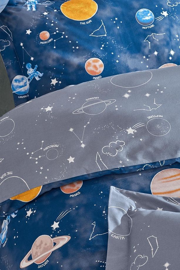 | Galaxy | %100 Pamuk Tek Kişilik Nevresim Takımı - 3