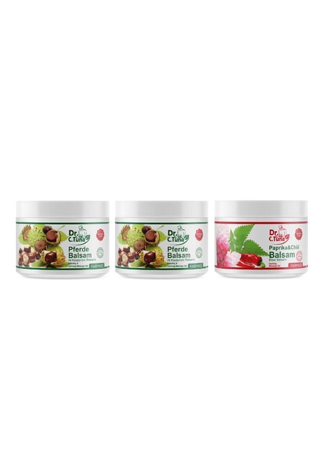 Chestnut Massage Gel and Paprika Pepper Balm - 500 Ml x2