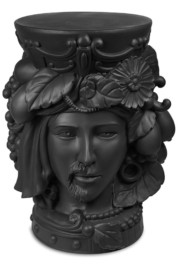 Teste Matte Tabure Siyah - 2