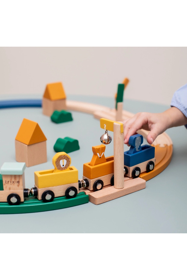 Ahşap Demiryolu Seti - 4