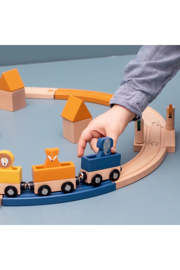 Ahşap Demiryolu Seti - 6