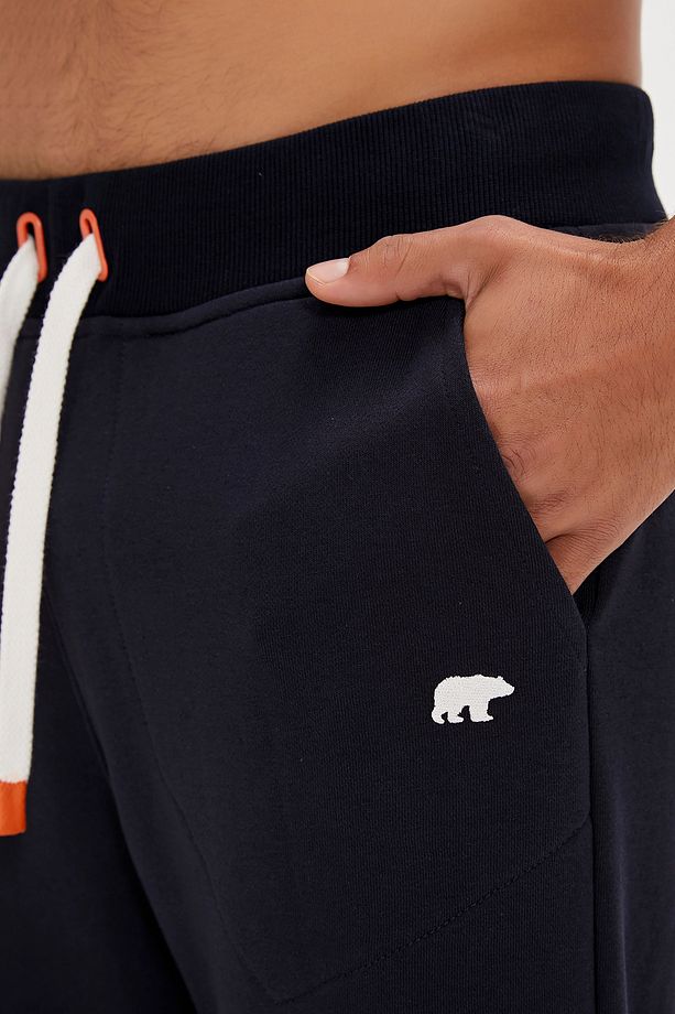 Less Plain SweatPants Lacivert Erkek Eşofman Altı - 4
