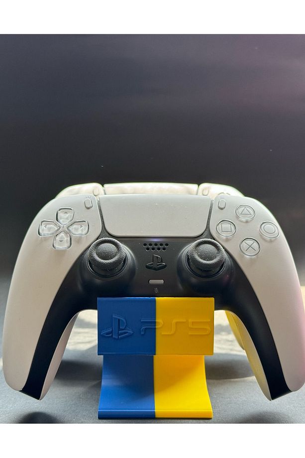 Ps5 2'li Dualsense Kol Standı Joystick Tutucu Mavi-Sarı - 3