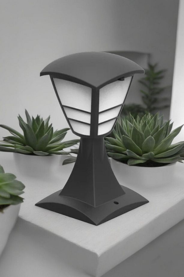 32 CM, E27 Duylu Dekoratif Set Üstü Armatür, Bahçe, Balkon, Teras, Duvar Üstü Aplik, Bahçe Apliği - 8