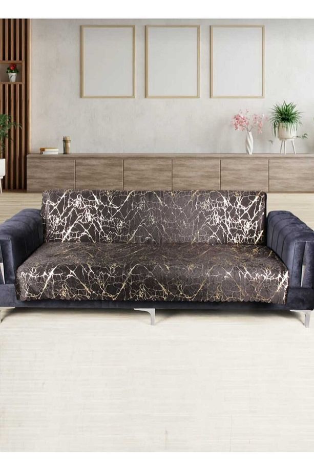 Süngerli Koltuk Örtüsü Altın Varaklı 160x210 1 Adet - 6