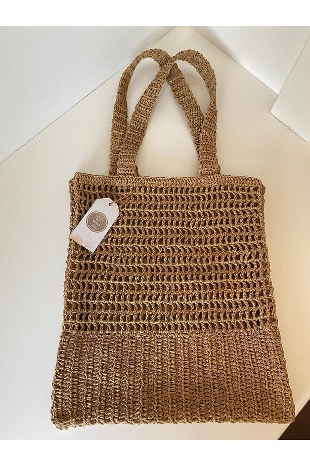 Santorini Shopper Hasır Çanta 32x40 Cm - 3