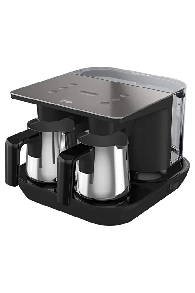's Double Jug Turkish Coffee Machine, 1100W, Lack of Bean & water Indicator, AntiSpill -TKM8961A
