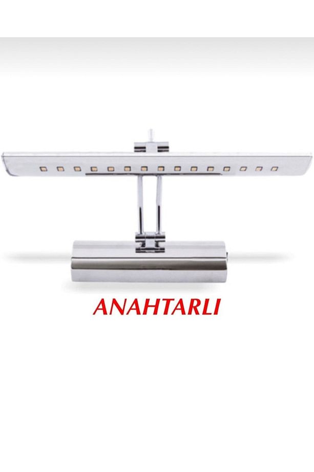 Anahtarlı Krom Tablo Duvar Ayna Üstü Flüt Aplik - 1