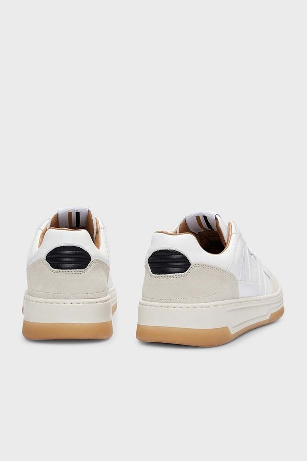Logolu Hakiki Deri Sneaker Ayakkabı Erkek AYAKKABI 50512375 121 - 5