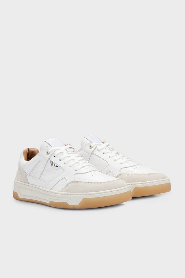 Logolu Hakiki Deri Sneaker Ayakkabı Erkek AYAKKABI 50512375 121 - 3