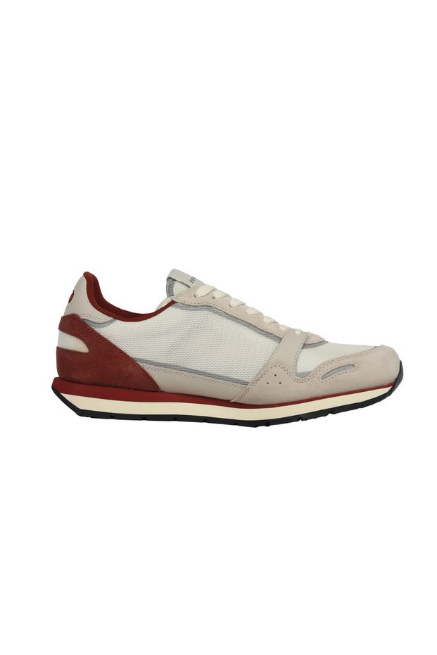 Men's Logo Regular Fit Lace-up Casual Red Sneaker X4X537 XN730-T410
