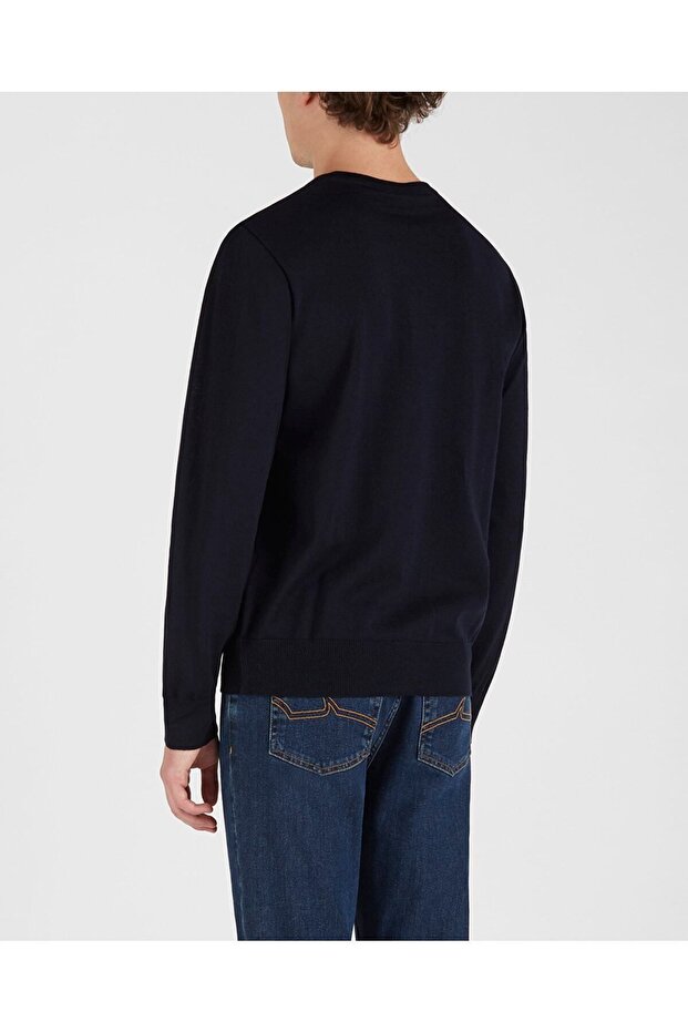 Men's Knıtted Roundneck C.w. Wool - 3