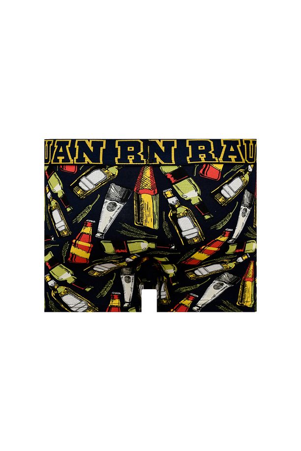 Munivy Juan Raul Kokteyl Desenli Siyah Rahat Erkek Boxer - 2