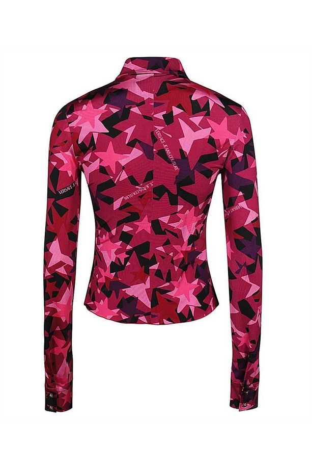 Kadın Marka Logolu Uzun Kollu Slim Fit Pembe Gömlek 75HAL213 JS213-455 - 2