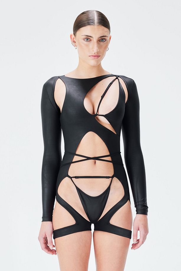Infinity Bodysuit - Mat Siyah - 1