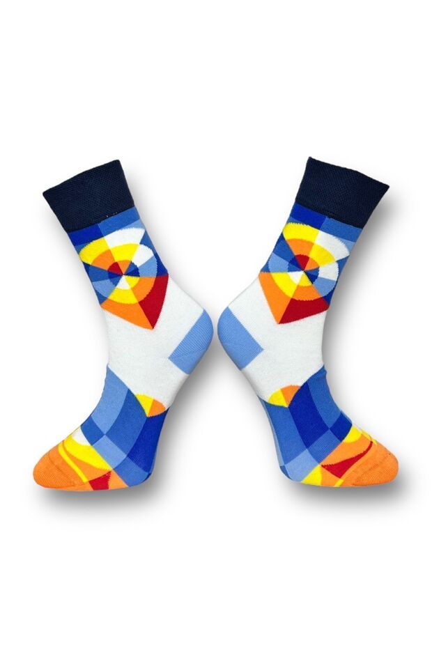 Unisex Patterned Socks Set - Pack of 2 - 5