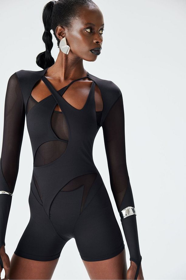 Mystique Playsuit - Siyah - 3