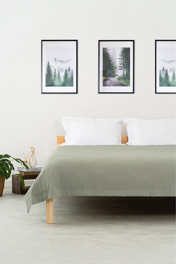 | Jazzy | Çift Kişilik Premium Çok Amaçlı Yatak Örtüsü - 2