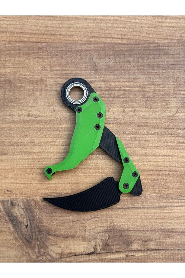 Gravity Karambit Rulmanlı, Plastik - Siyah Yeşil (Rulmanlı) - 4