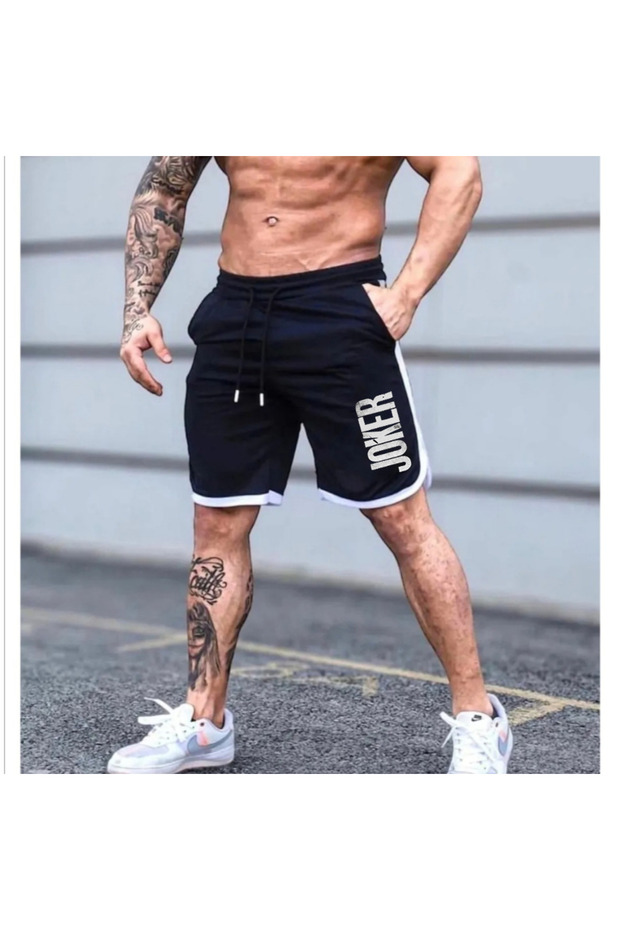 Sebesta Fashion Shorts Stripe Detailed Joker Printed
