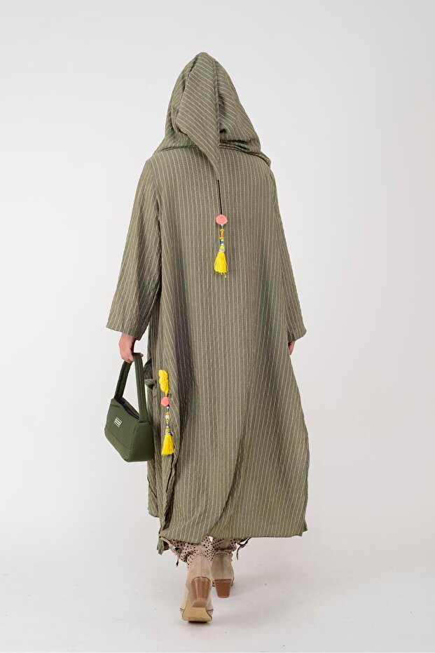 AN2104 CADI KAPÜŞONLU BOHO KAP - 4