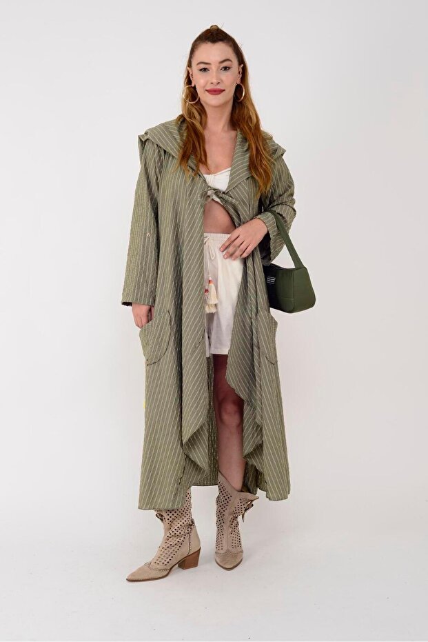 AN2104 CADI KAPÜŞONLU BOHO KAP - 8