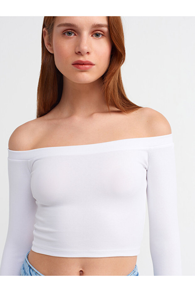 30937 Off Shoulder Top-White