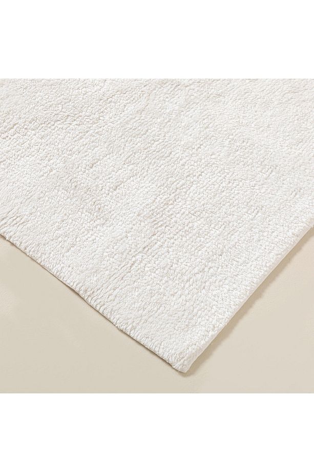 Bamboo Solid Banyo Paspası 60x100 Cm Beyaz - 8