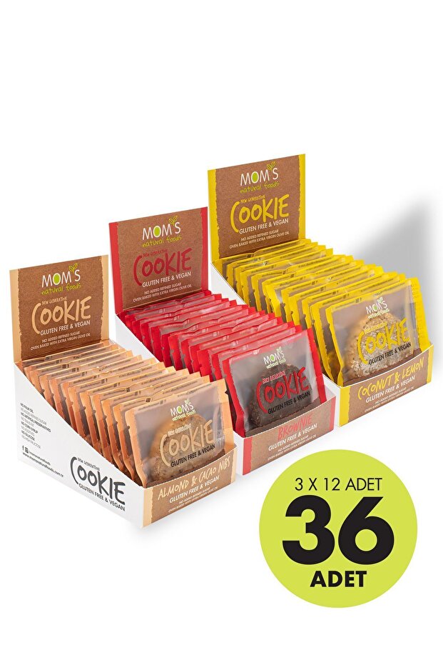 Mom's Natural Foods 36'lı Mix Glutensiz COOKIES KYL