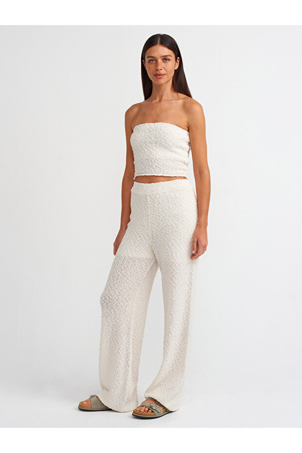 10575 موديل سترة تريكو مبطنة باللون الأبيض - 3