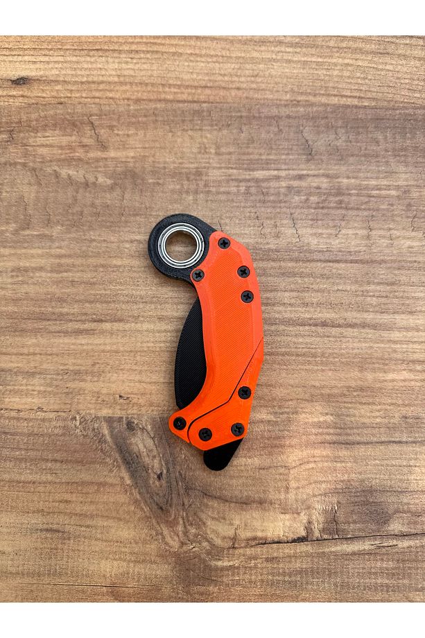 Gravity Karambit Rulmanlı, Plastik - Siyah Turuncu (Rulmanlı) - 2