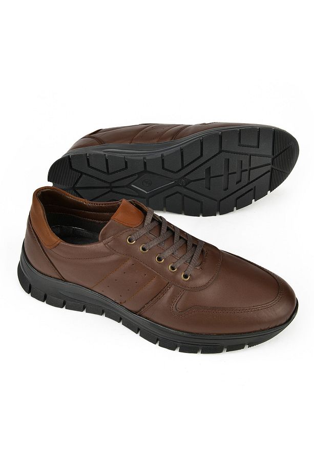 , Erkek Hakiki Deri Sneaker 133423z67 Kahve - 4