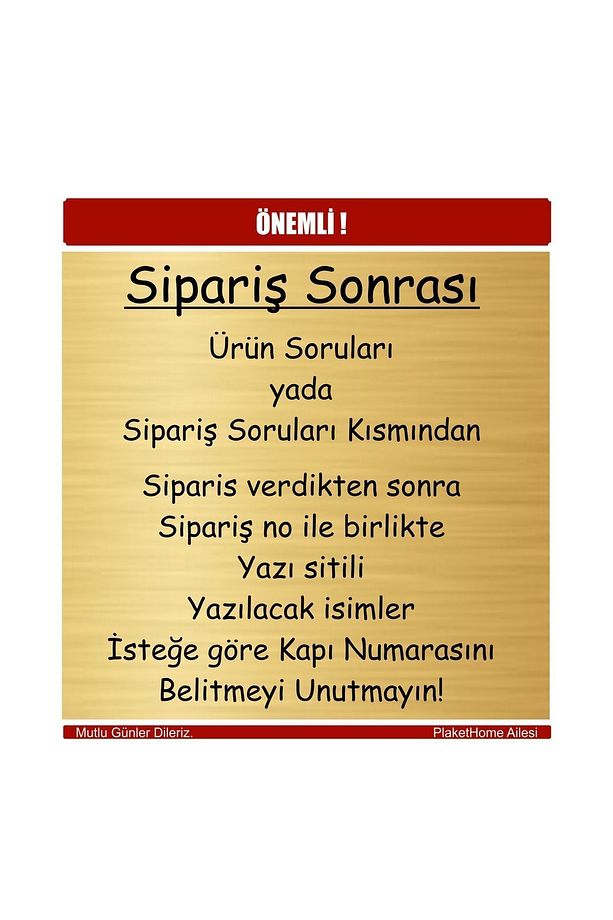 Kişiye Özel Metal Kapı Isimliği-yapışkanlı Kapı Süsü Model005 - 4