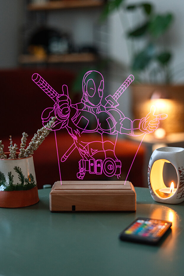 Deadpool Marvel Hediye Gece Lambası - 2