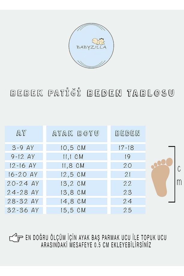 Kaydırmaz Taban Bebek Patik, Ev Botu Terliği, Kreş Ayakkabısı, Yazlık Panduf - 5