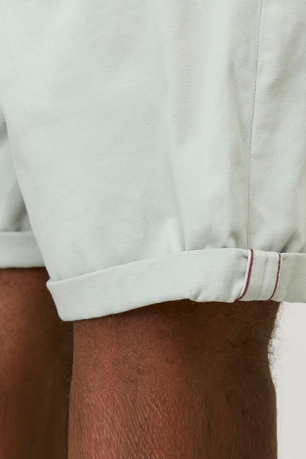 Yeşil Erkek Regular Fit Duble Paça Chino Şort JPSTBOWIE JJSHORTS SOLID SN - 5