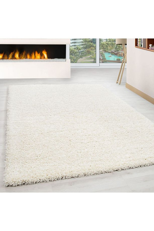 Coco Modern Shaggy Oda Halısı 0221xa Krem - 1
