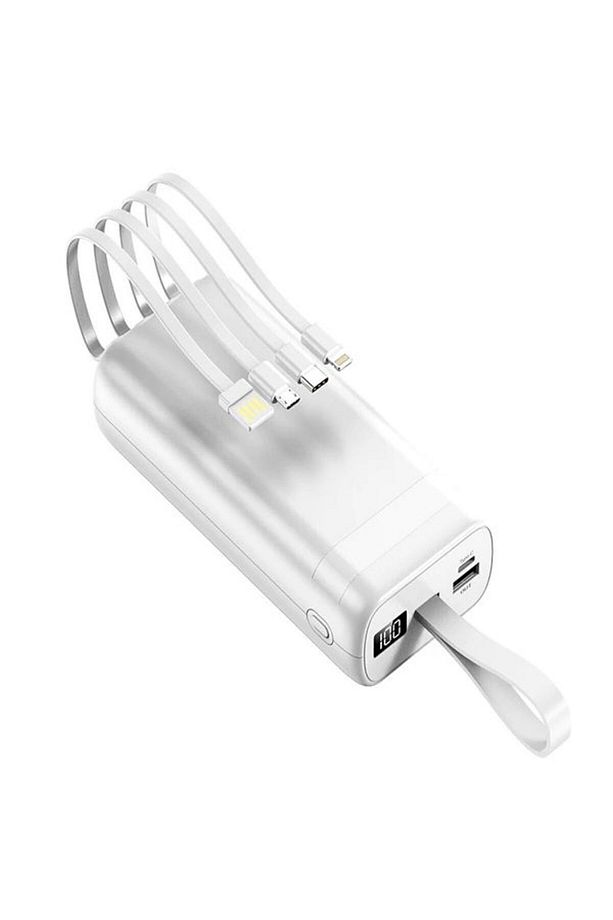 Pw-86 30000mah 8in1 Çoklayıcı Lcd Ekran Fenerli Powerbank Taşınabilir Batarya Type-c Micro Usb - 1