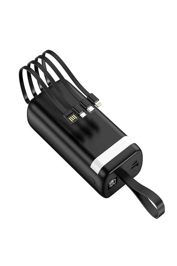 Pw-86 30000mah 8in1 Çoklayıcı Lcd Ekran Fenerli Powerbank Taşınabilir Batarya Type-c Micro Usb - 4