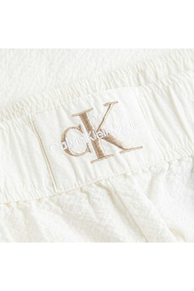 Kadın Seerscuker Relaxed Şort - 2