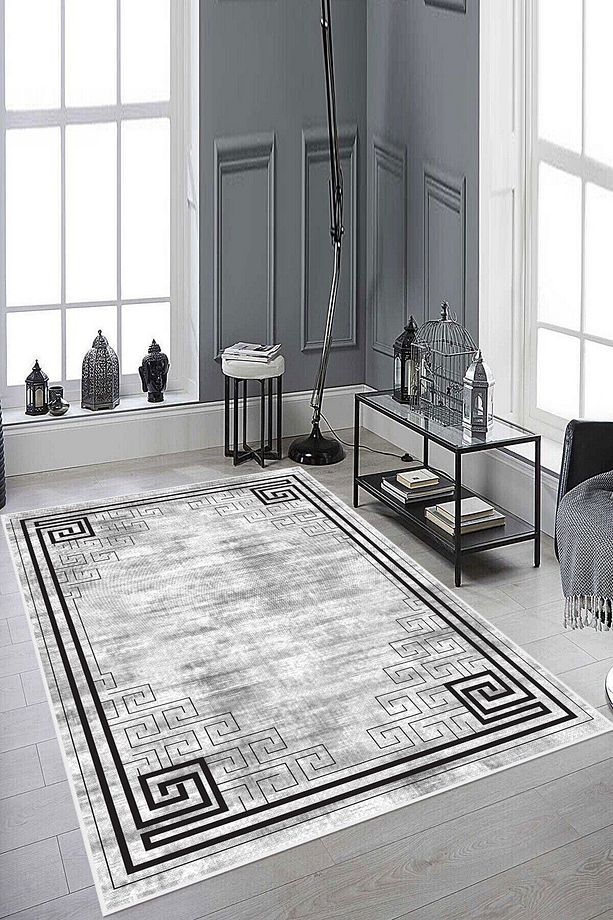 Modern Dijital Baskı Dört Mevsim Yıkanabilir Kaymaz Taban Salon Halısı Mutfak Halısı Yolluk FBH - 3