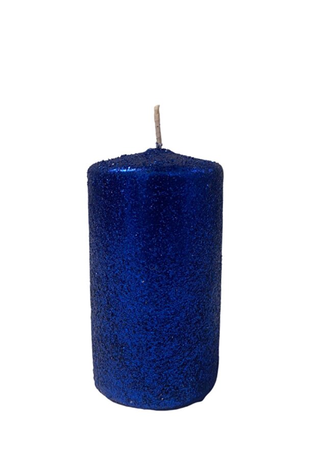 2’li Simli Silindir Mum – Gece Mavisi - 3